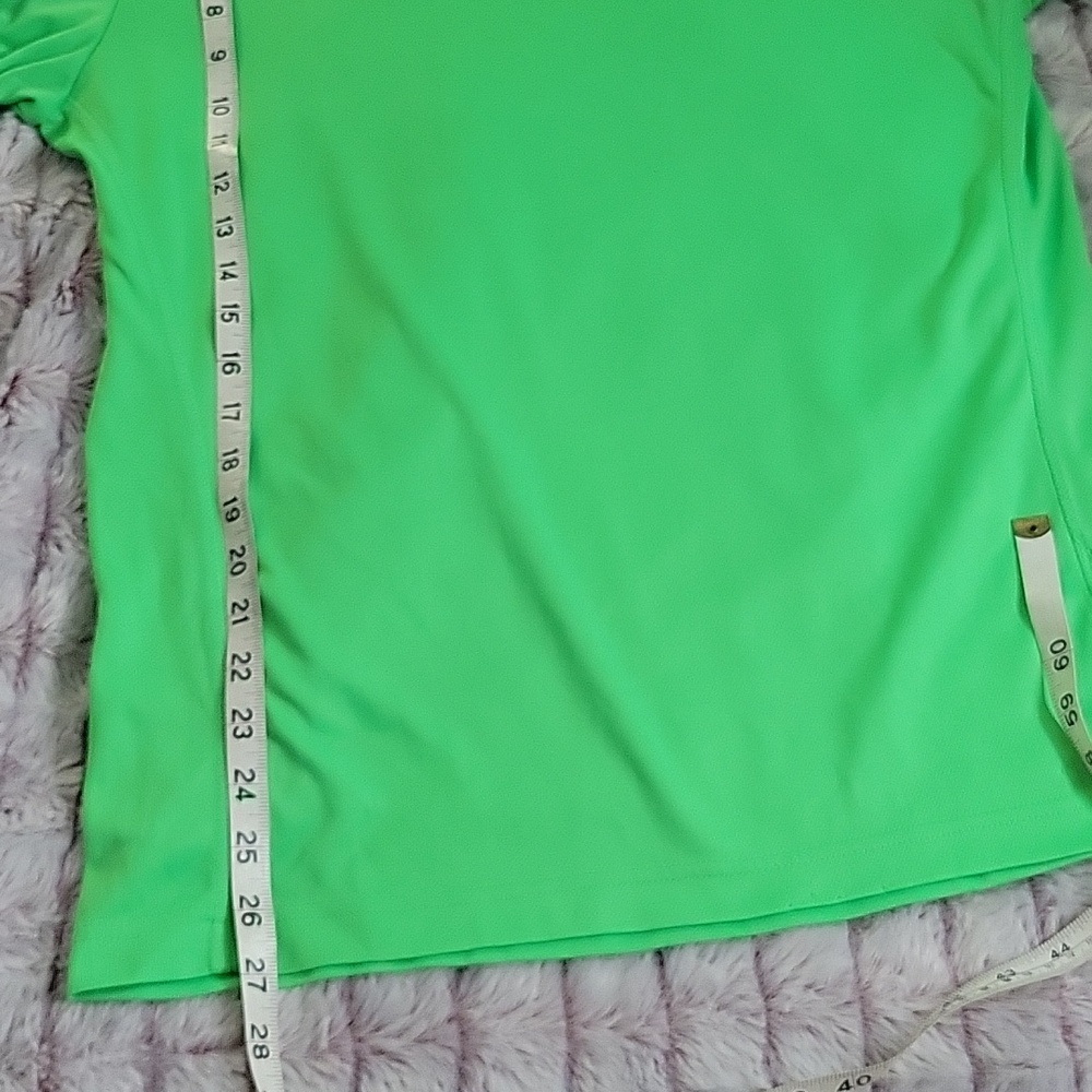 Adidas Climalite Neon Green Running Moisture Wicking Mens Performance T-Shirt M - Picture 8 of 9